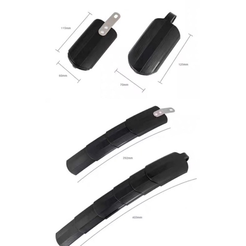 Dè chắn bùn xe đạp thể thao đa năng xếp gọn