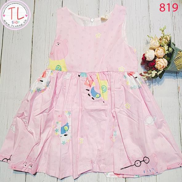Thời trang trẻ em - Đầm xòe hoe Peppa dễ thương - Đầm bé gái - Váy bé gái