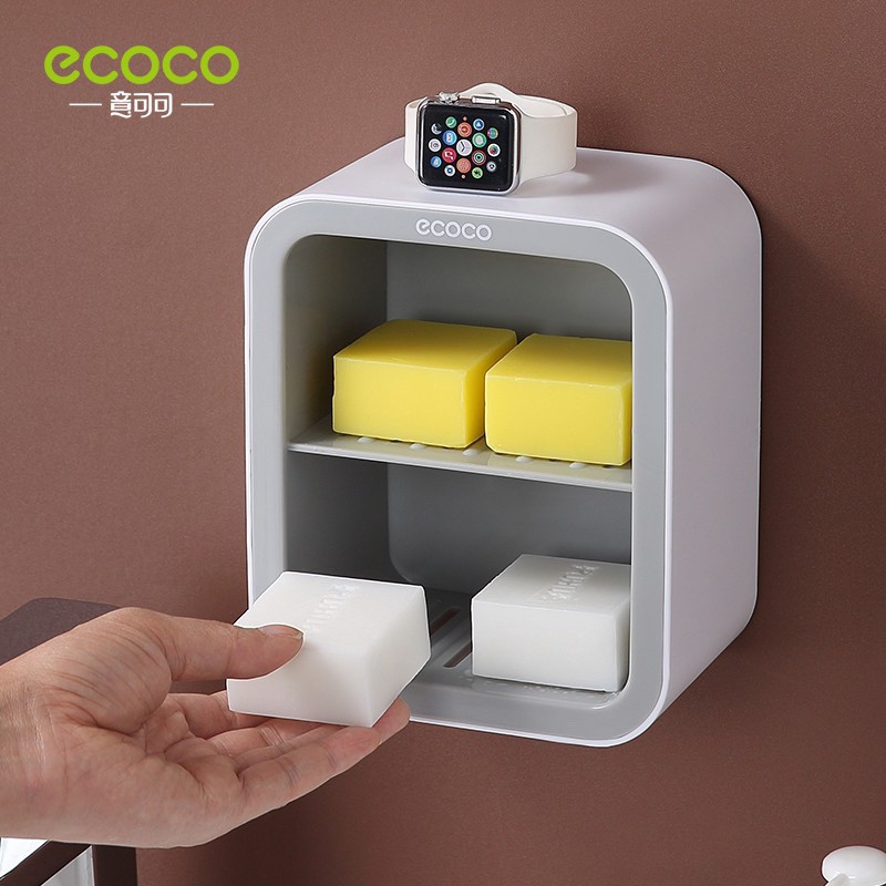 Kệ để xà phòng, kệ để đồ nhà tắm 2 tầng Ecoco E1912