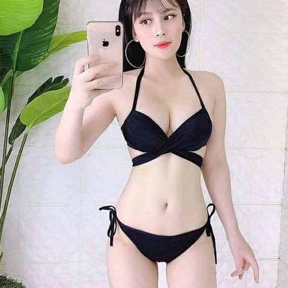 Bikini 2 mảnh buộc dây lưng và cổ, đan hông, ảnh thật shop chụp và feed back