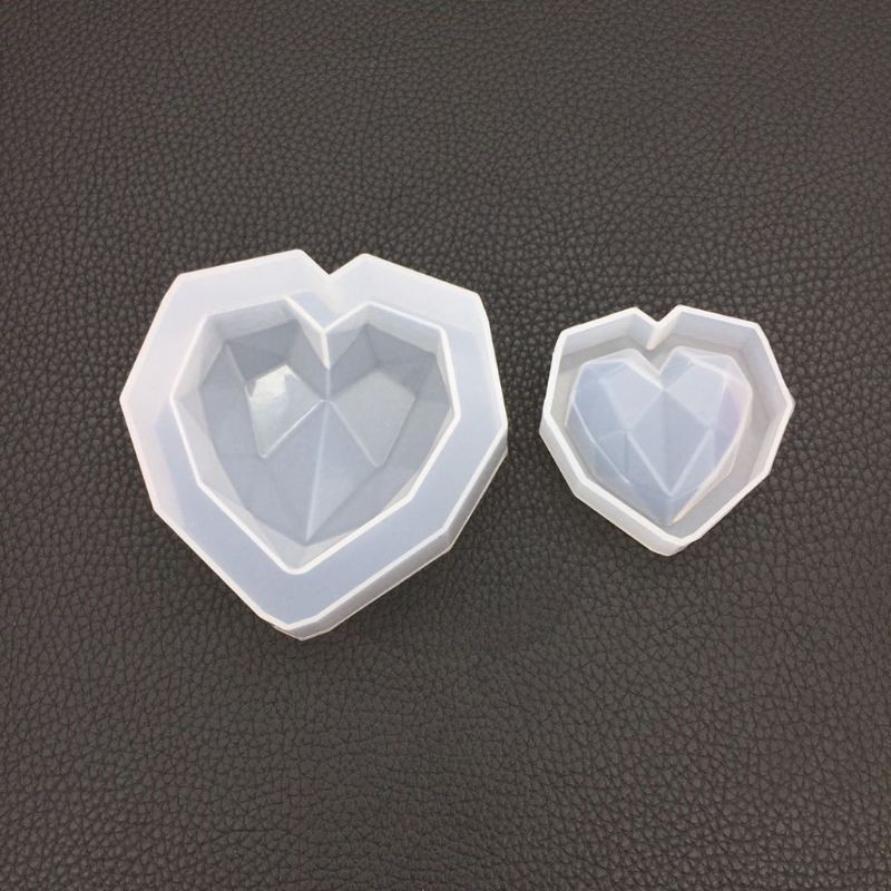 Khuôn silicon hình trái tim dùng để làm đồ thủ công DIY bằng nhựa epoxy