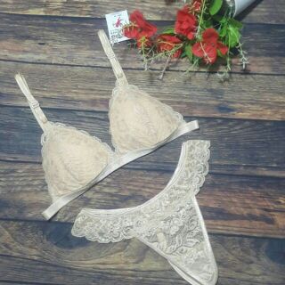 Áo lót bralette ren nhập