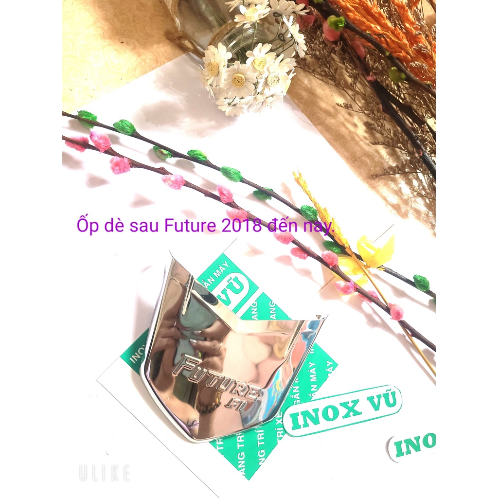 Combo Ốp dè INOX xe Future 2018 -2023  + 1 tem logo HONDDA giá 1 bộ tại xưởng INOX Vũ