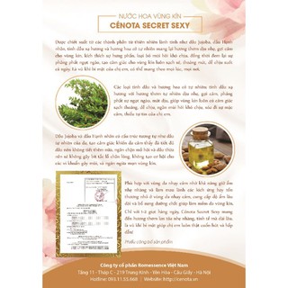 Nước hoa vùng kín Cenota