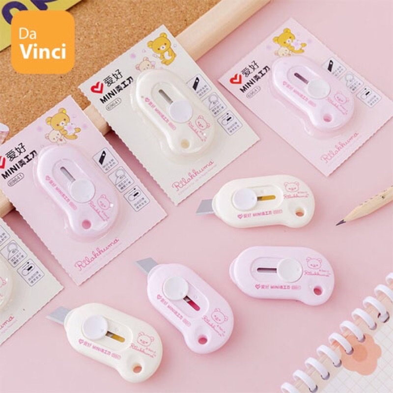 [ DaVinci ] Dao Rọc Giấy Dao Cắt Giấy Aihao Mini Nhỏ Gọn Đơn Giản Tiện Dụng Dễ Thương