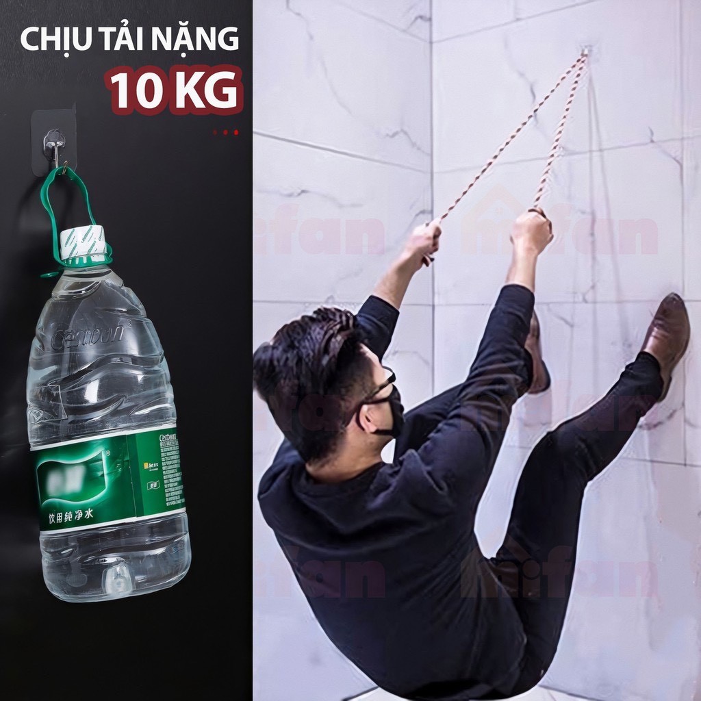 COMBO 10 Móc Dán Tường Siêu Chịu Lực Thần Thánh