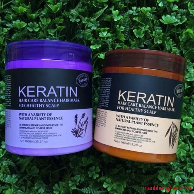 Kem hấp ủ tóc Keratin siêu thơm , mượt 1000ml