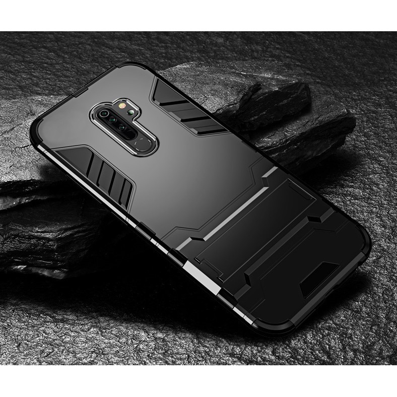 Ốp Lưng XIAOMI REDMI 9 Chống Sốc Iron Man Màu Đen