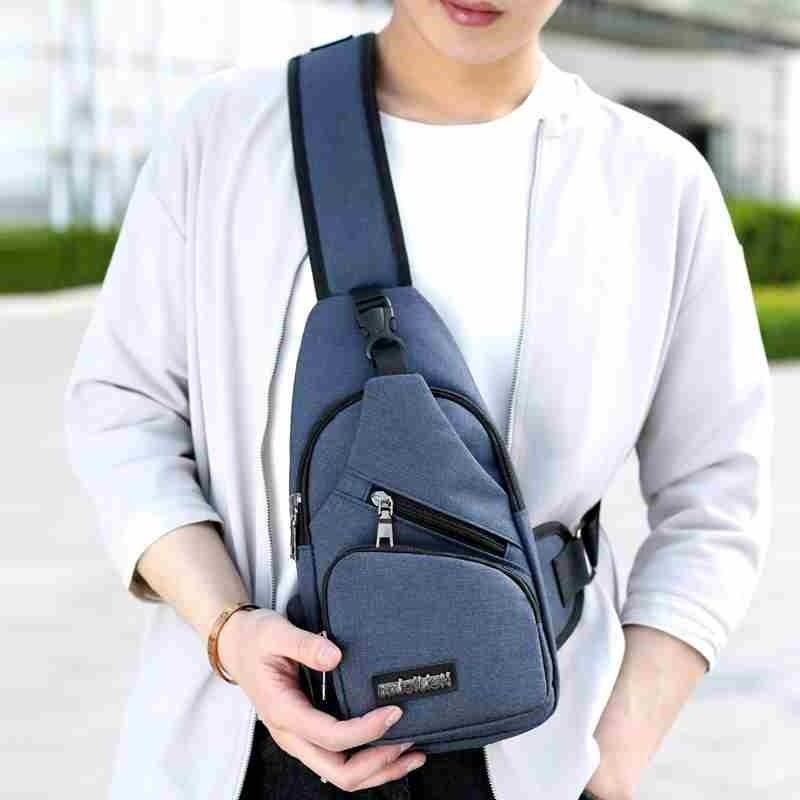 Túi đeo chéo nam nữ thời trang siêu nhẹ có sạc điện thoại-TDCN08 | BigBuy360 - bigbuy360.vn