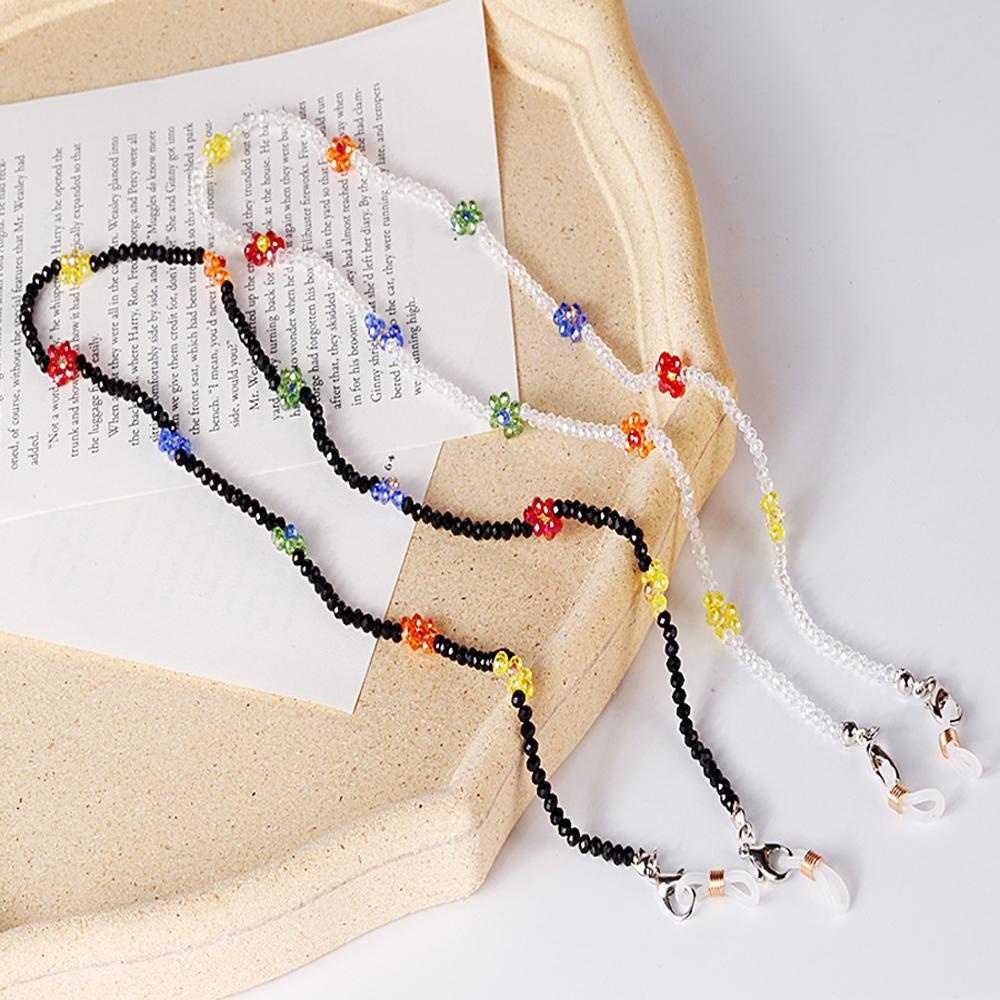 Dây Đeo Mắt Kính Dạng Chuỗi Hạt Bằng Acrylic Chống Thất Lạc WMES15H Hình Hoa Thời Trang