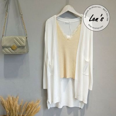 ÁO KHOÁC MỎNG DÁNG DÀI LEN MỊN CAO CẤP