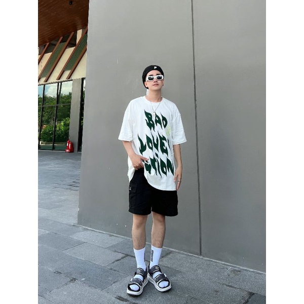 Áo thun cotton "Bad lover"