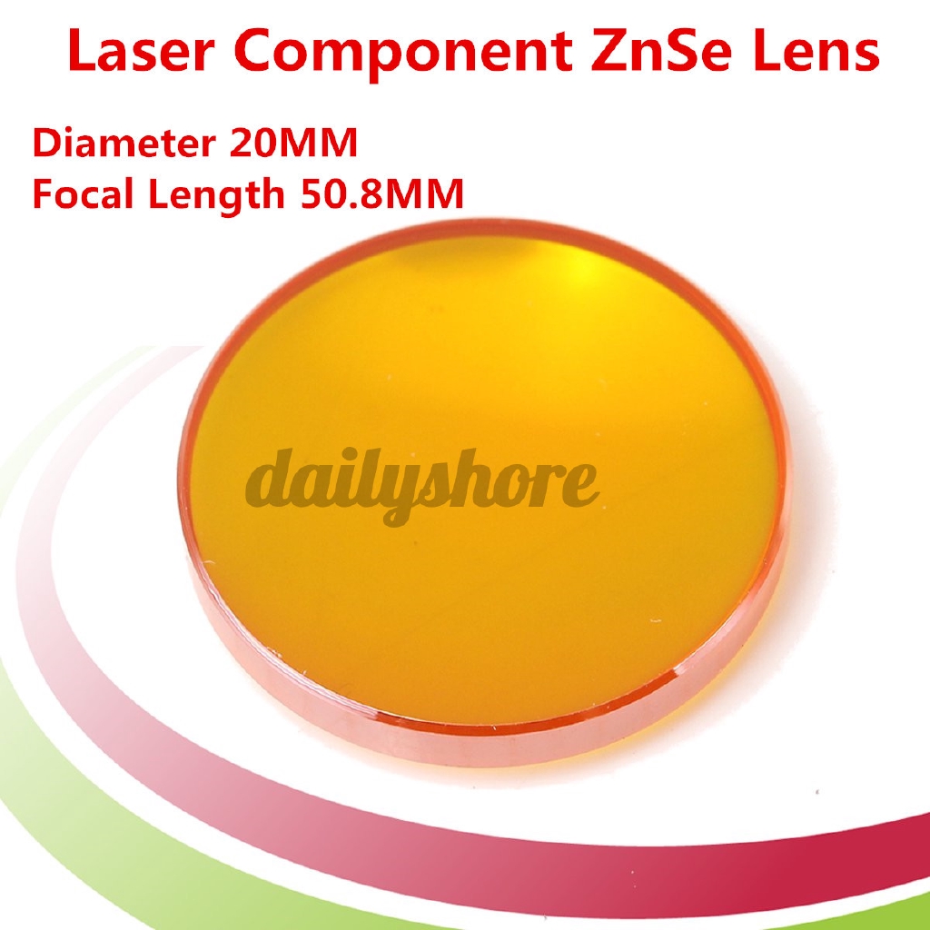 Thấu kính hội tụ ZnSe cho máy điêu khắc CO2 laser 20mm đường kính FL:1"/1.5"/2"/2.5"/3"/4"