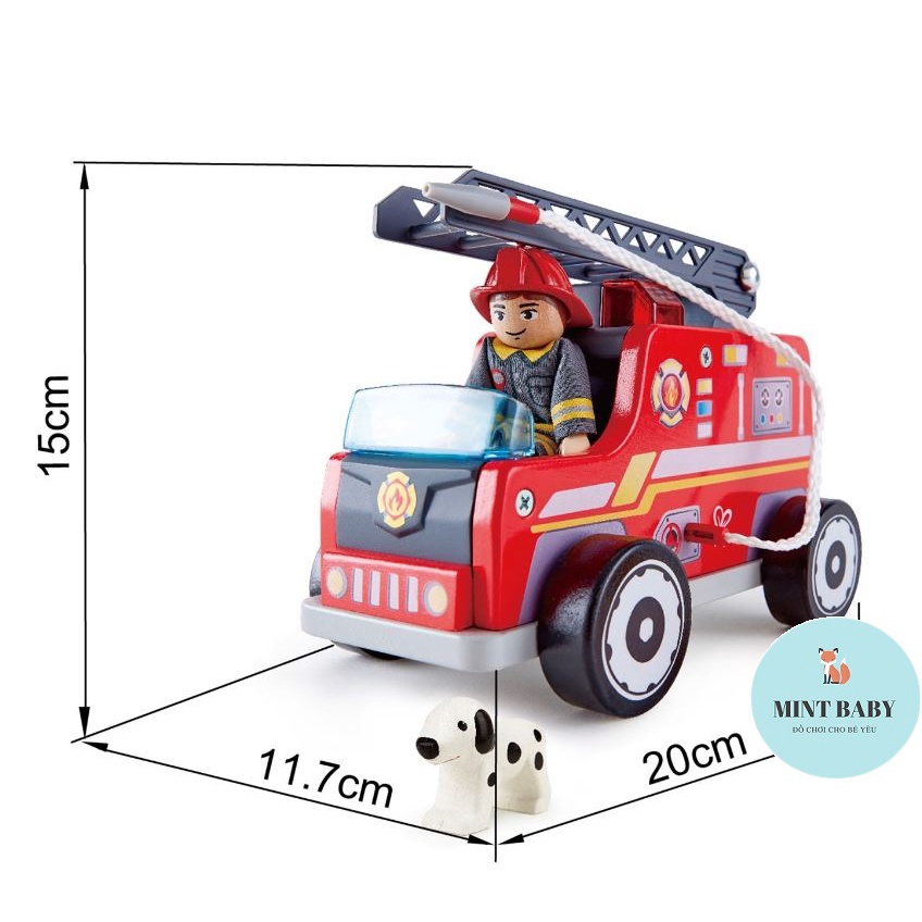 Đồ Chơi Xe Cứu Hỏa Bằng Gỗ HAPE E3024