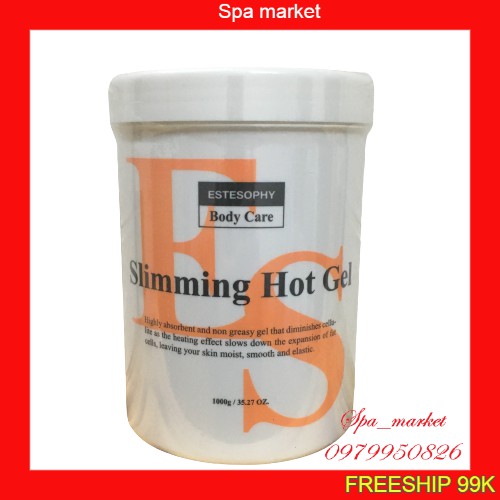 Gel nóng Kem tan mỡ ES gấp đôi tác dụng giảm béo Slimming Hot Gel hũ 1kg