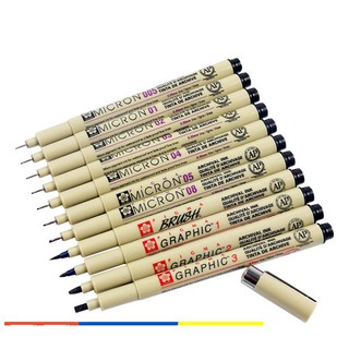 Bộ 12 kích cỡ - Bút vẽ mỹ thuật Sakura Pigma Micron - Lẻ ib chọn