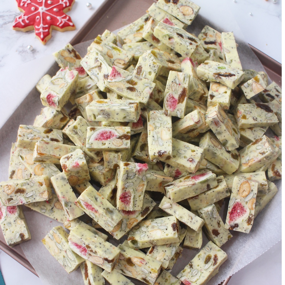 Kẹo nougat xylitol ăn kiêng  vị trà bá tước Anh Quốc