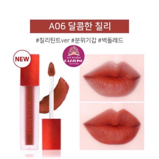 [A06 Đỏ Gạch] Son Kem Lì Black Rouge Air Fit Velvet Tint Siêu Hot
