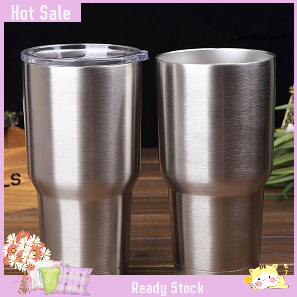 TDU-900ml Travel Stainless Steel Vacuum Insulated Cooler Bottle Tumbler Cup Mug