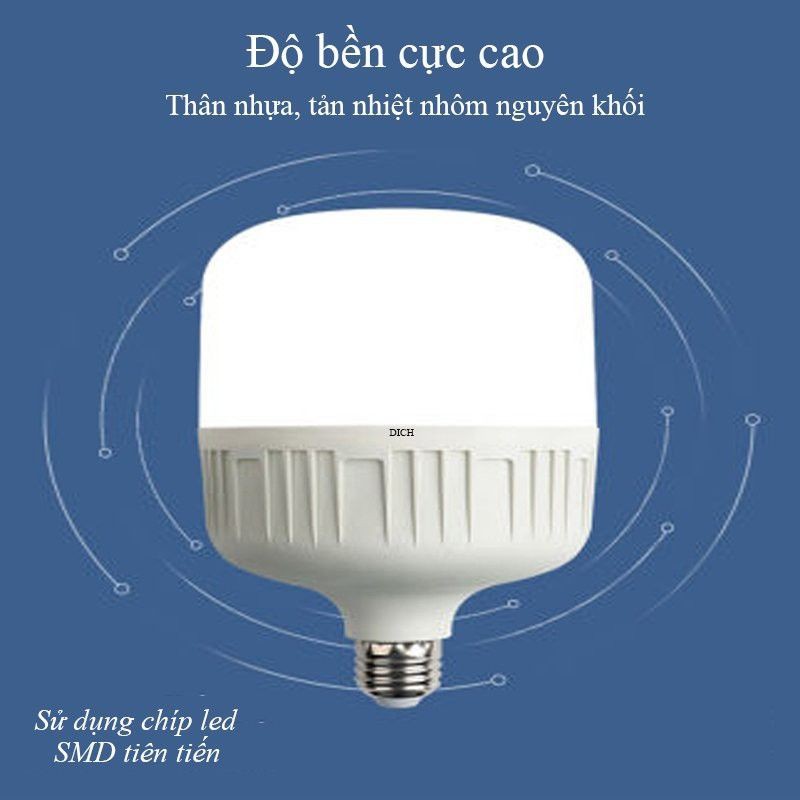 Bóng đèn LED trụ 50W CL007 siêu sáng siêu bền