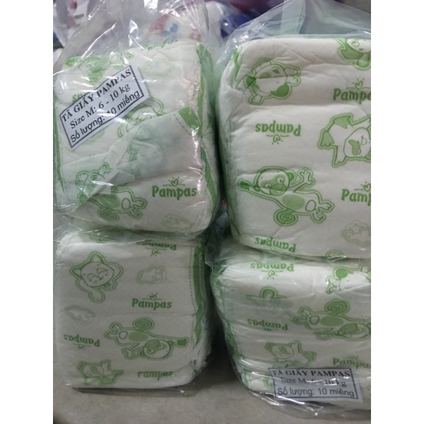 Bỉm Tã Dán Pampas Sizem:từ 6 - 10Kg Gói 10 Miếng