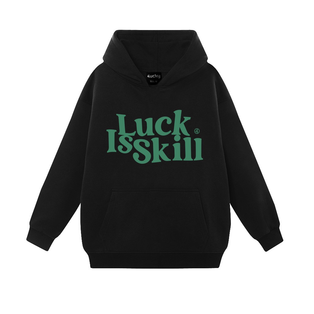 Áo hoodie unisex nam nữ 4lucky - 6110 chất nỉ cotton dày dặn, ấm áp