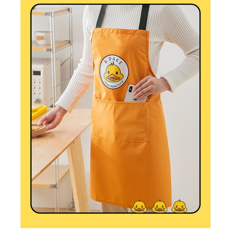 Tạp Dề Chống Thấm Nước Và Dầu In Họa Tiết Hoạt Hình Dễ Thương