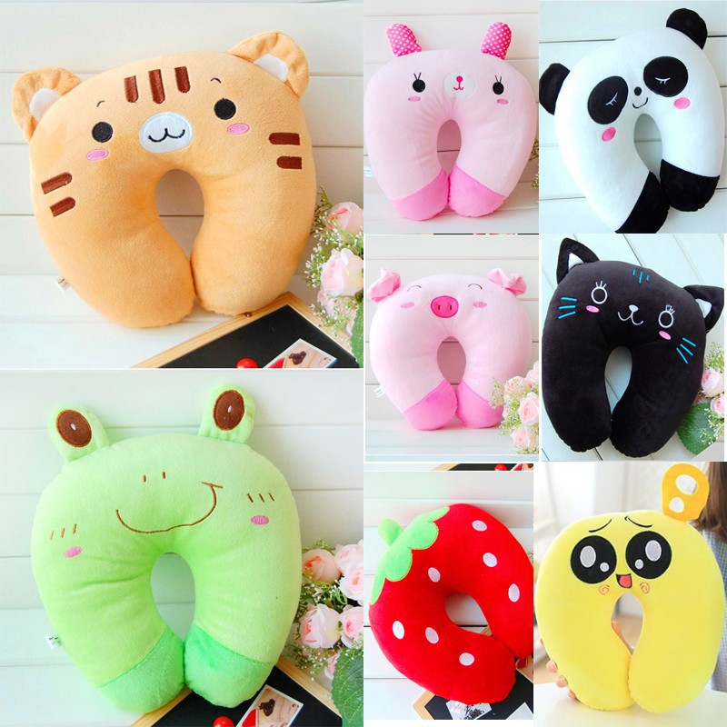 Gối cổ chữ U hình mèo dễ thương dùng cho văn phòng hay đi du lịch