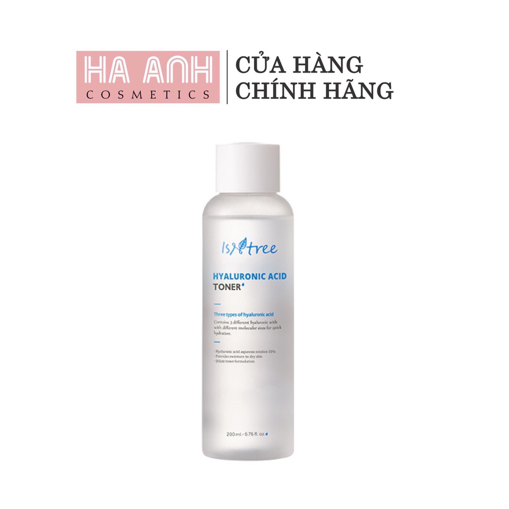 Nước Cân Bằng Isntree Hyaluronic Acid Toner Cấp Ẩm Cho Da 200ml