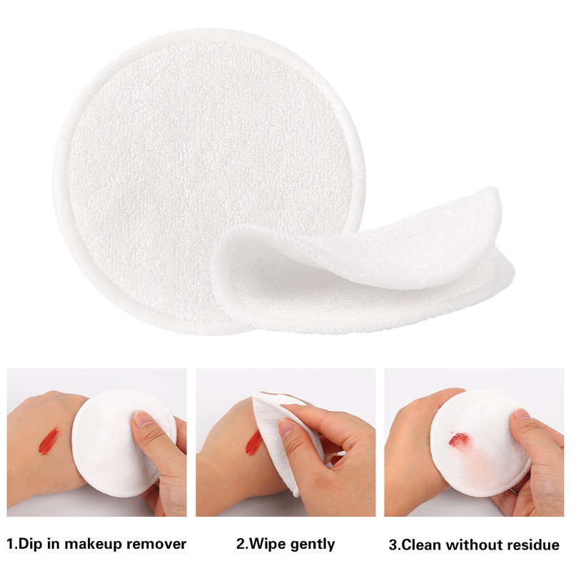 Bông Tẩy Trang Hình Tròn Bằng Sợi Tre Có Thể Tái Sử Dụng