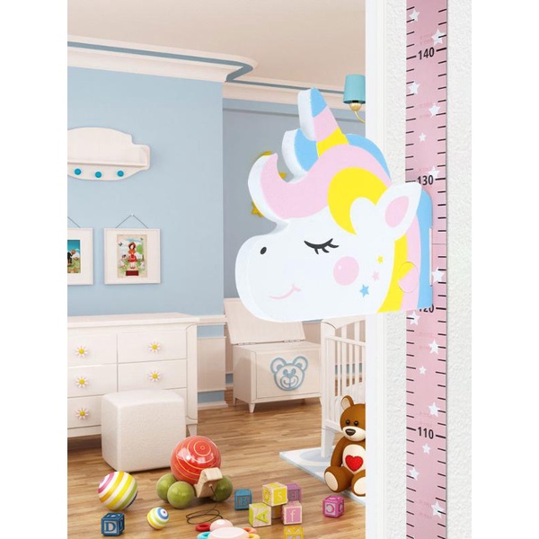 Thước Đo Chiều Cao Từ Tính Gắn Tường Hình Hoạt Hình 65cm-185cm Dành Cho Bé Trai Và Bé Gái