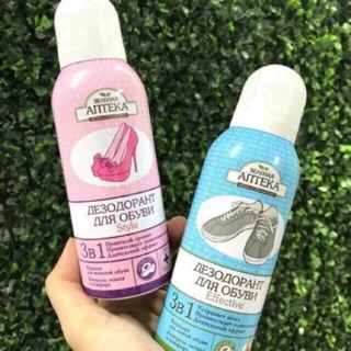 🍃Xịt Khử Mùi Giày Nam Nữ Anteka Nga-Xịt Thơm Chân Thơm Giày Apteka Nga-Xịt Thoáng Chân Giày Nam Nữ 3 trong1(chai150ml)