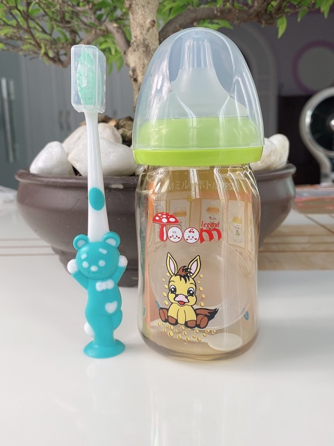 Bình sữa TOOM Nhật Bản 160ml và 240ml (có tăng núm và bàn chải siêu đẹp)