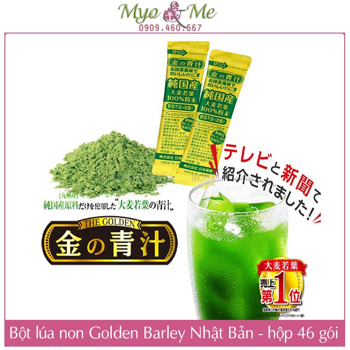 Bột lúa non Grass Barley Golden hộp 46 gói