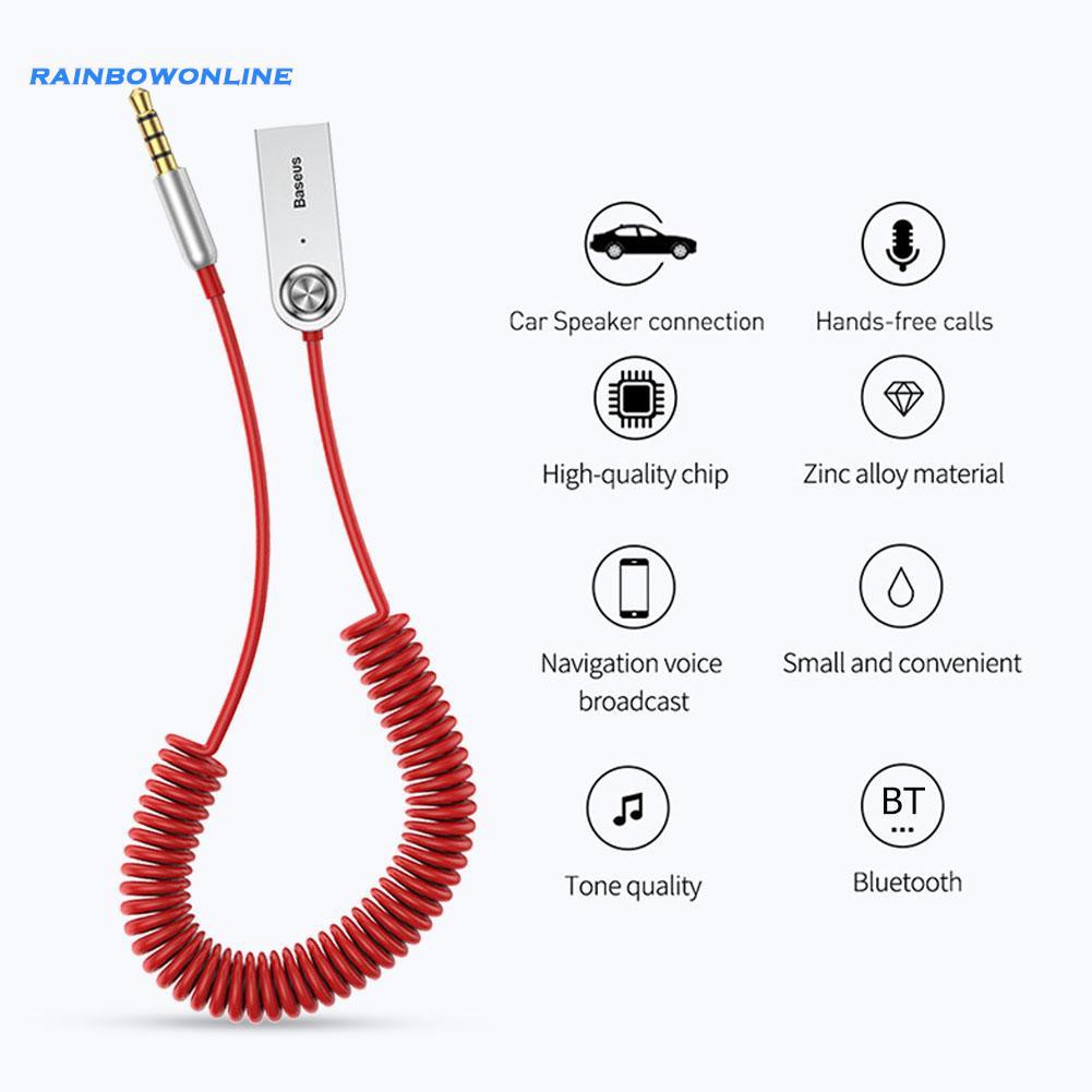 Cáp Chuyển Đổi Usb Bluetooth 5.0 Baseus Cho Loa Xe Hơi