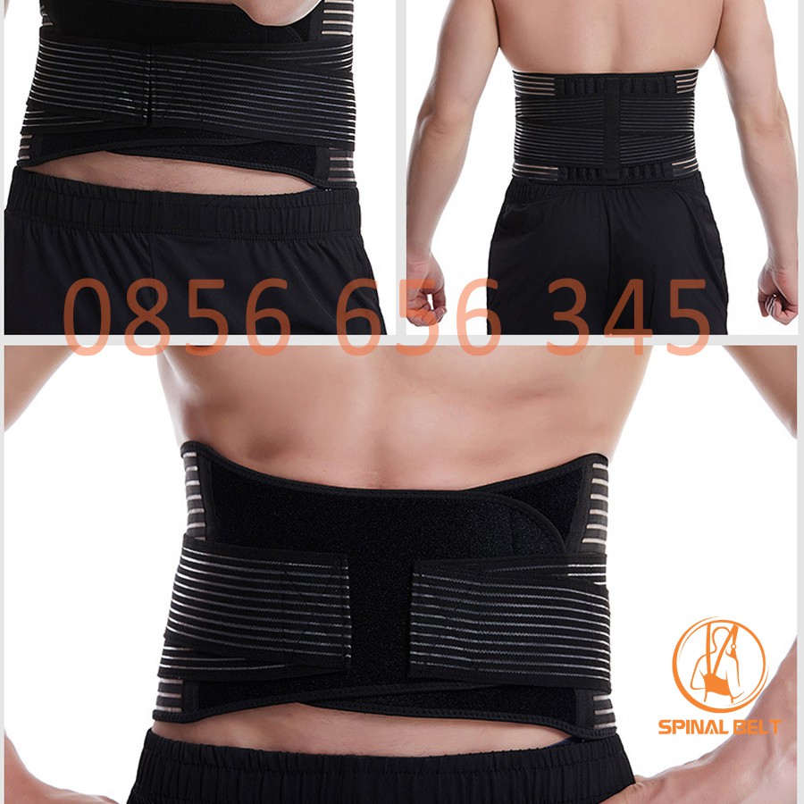 Đai Lưng Cột Sống Spinal Belt Cho Người Thoái Hóa - Thoát Vị- MS2 - Mẫu 6 Thanh Đỡ