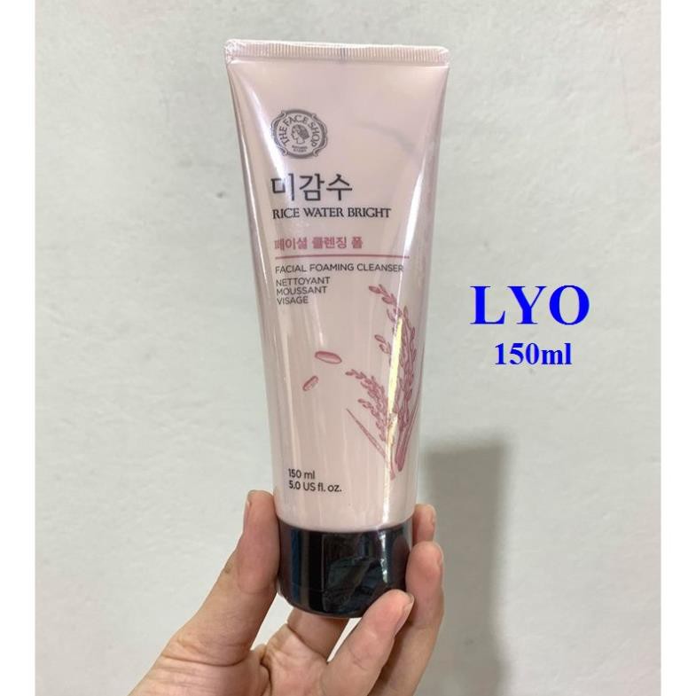 Sữa rửa mặt gạo Rice Water Bright Cleansing Foam The face shop..