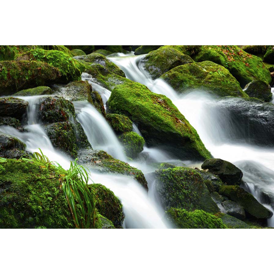 Tranh phong cảnh thác nước thiên nhiên tươi đẹp 3D