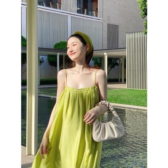 Váy Maxy Đũi D02 Chun Ngực Dáng Dài