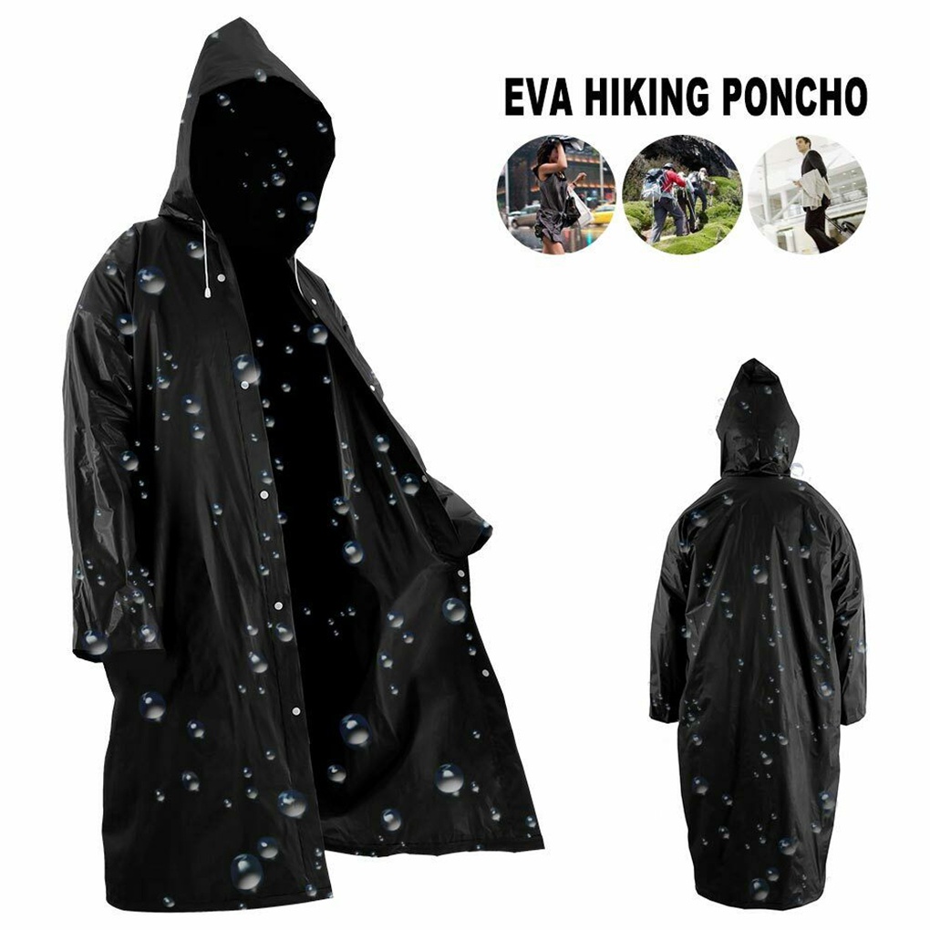 1 Áo Mưa Unisex 145 * 68CM Chất Liệu EVA Dày Dặn Chống Thấm Nước Chất Lượng Cao