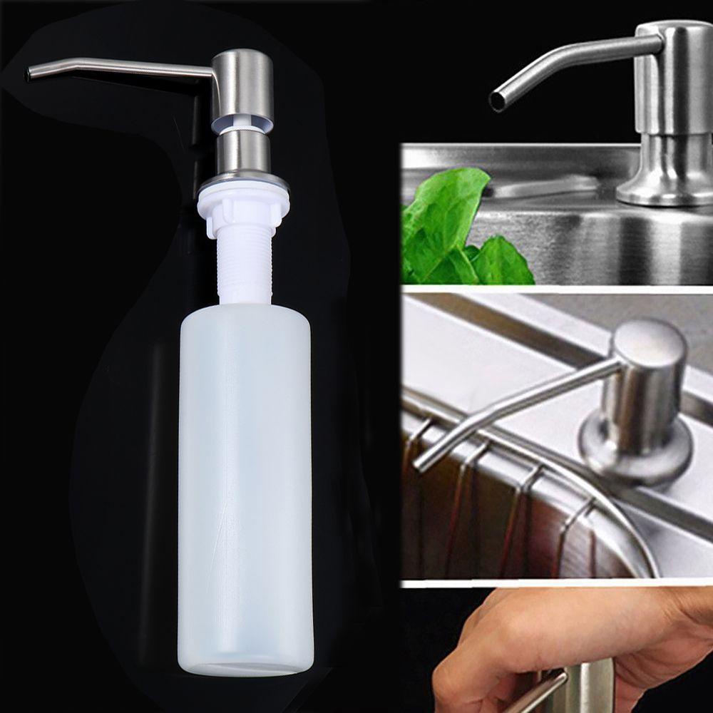 Bình Đựng Xà Phòng Rửa Tay Bằng Thép Không Gỉ Tiện Dụng Cho Nhà Tắm