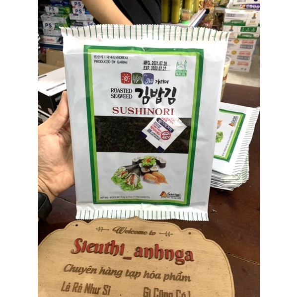 Rong Biển Cuộn Cơm Garimi GimBap/Lá Kim Rắc Cơm Hàn Quốc