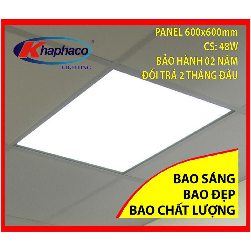 ĐÈN ÂM TRẦN PANEL 600X600 - 48W LOẠI CAO CẤP KHAPHACO