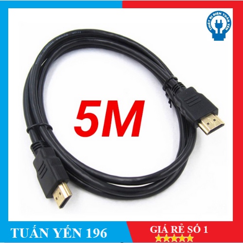 Dây Cáp HDMI tròn loại tốt king-master 5m/3m/1.5m chuẩn hình ảnh 2k, 3D, Ultra HD