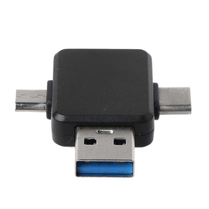 Đầu Chuyển Đổi 8pin Lightning Cái Sang Usb + Type C + Micro Usb Male