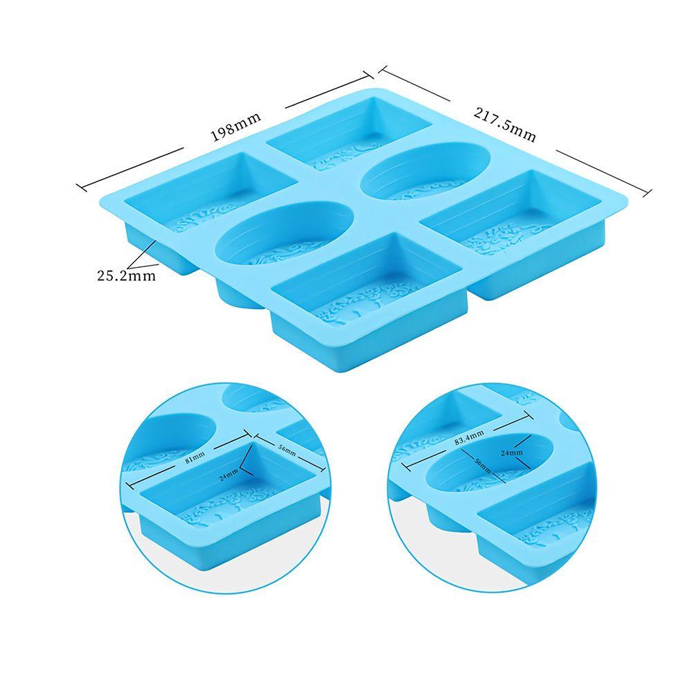 Khuôn Silicone Làm Xà Phòng 6 Ngăn Đa Năng Tiện Dụng