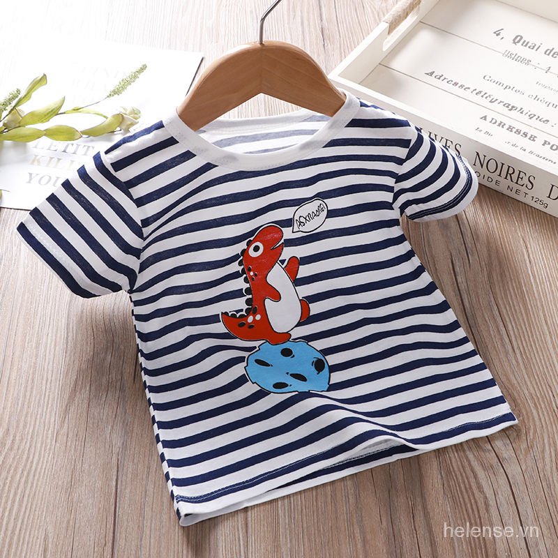 Áo Thun Tay Ngắn In Hình Dễ Thương Cho Bé 1-6 Tuổi