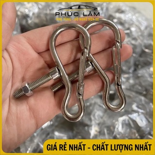 Móc treo đồ xe máy inox/ móc chữ u inox & móc kẹp inox siêu chắc chắn tặng kèm ốc size 6ly