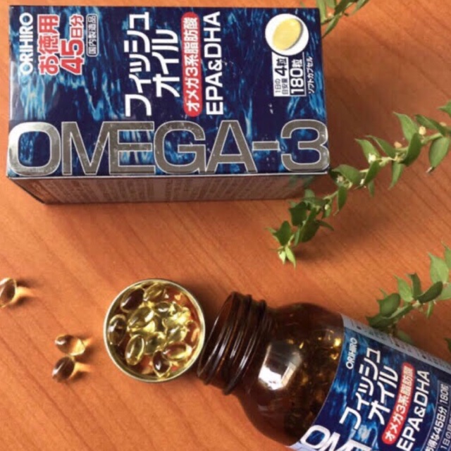 Dầu cá Omega 3 Orihiro Fish Oil Giúp sáng mắt phát triển trí não của Nhật Bản