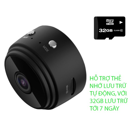 Camera A9 pro kết nối wifi không dây qua điện thoại, có pin sạc 1080P hỗ trợ thẻ nhớ, hỗ trợ ghi âm thanh | BigBuy360 - bigbuy360.vn